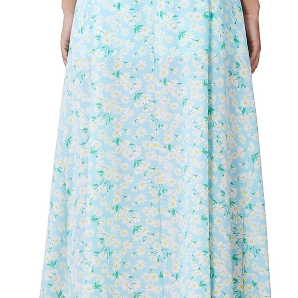 BCBGeneration Floral Blue Maxi Skirt - Picture 2 of 6